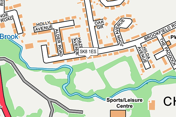 SK8 1ES map - OS OpenMap – Local (Ordnance Survey)