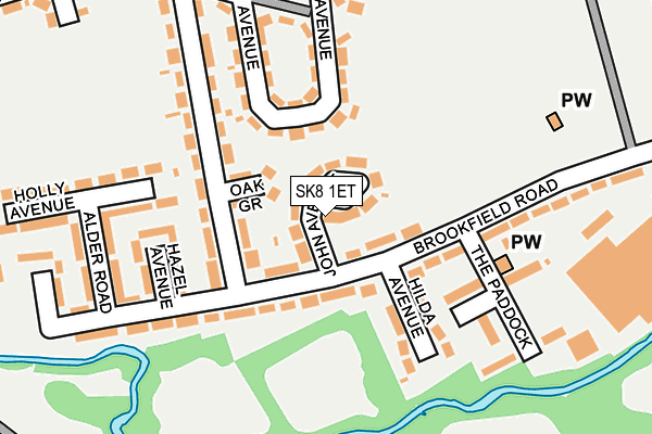 SK8 1ET map - OS OpenMap – Local (Ordnance Survey)