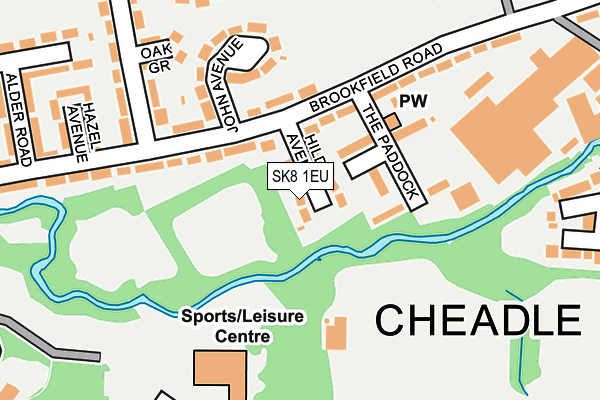 SK8 1EU map - OS OpenMap – Local (Ordnance Survey)