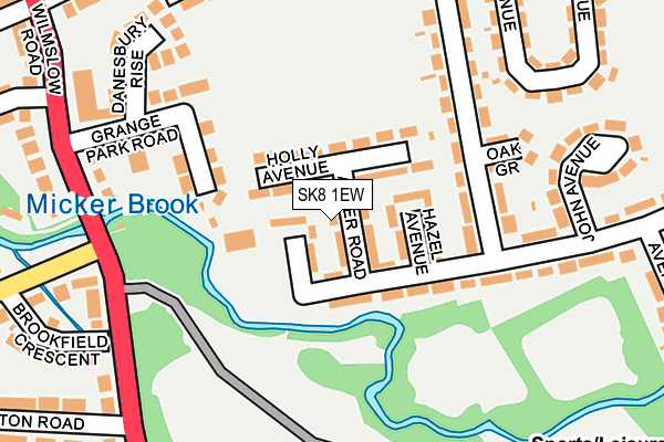 SK8 1EW map - OS OpenMap – Local (Ordnance Survey)