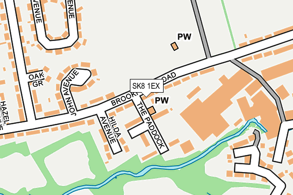 SK8 1EX map - OS OpenMap – Local (Ordnance Survey)