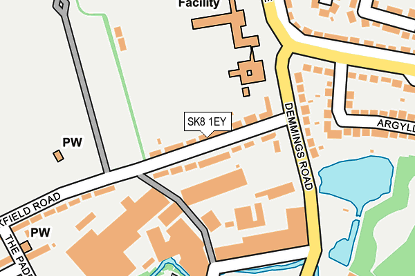 SK8 1EY map - OS OpenMap – Local (Ordnance Survey)