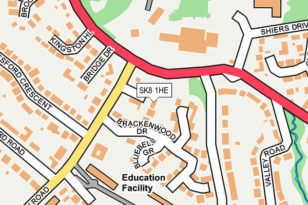 SK8 1HE map - OS OpenMap – Local (Ordnance Survey)
