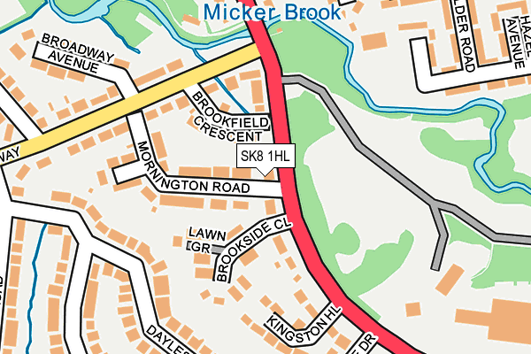 SK8 1HL map - OS OpenMap – Local (Ordnance Survey)