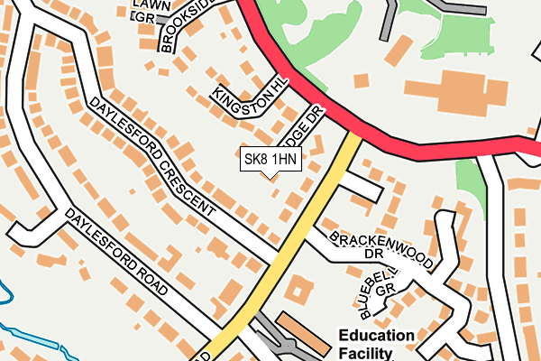 SK8 1HN map - OS OpenMap – Local (Ordnance Survey)