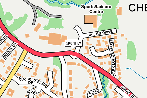 SK8 1HW map - OS OpenMap – Local (Ordnance Survey)