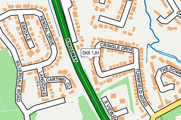 SK8 1JH map - OS OpenMap – Local (Ordnance Survey)