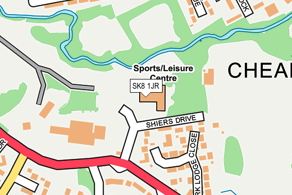 SK8 1JR map - OS OpenMap – Local (Ordnance Survey)