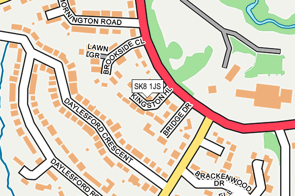 SK8 1JS map - OS OpenMap – Local (Ordnance Survey)