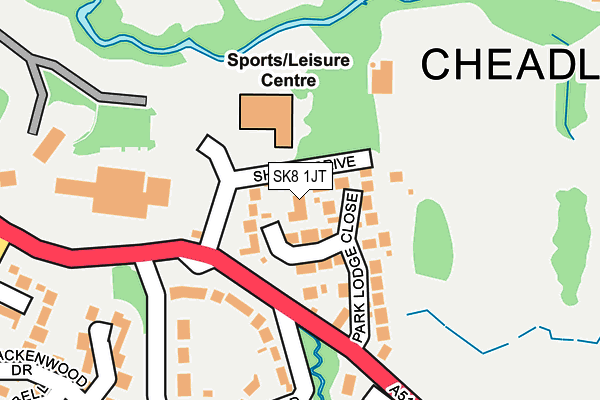 SK8 1JT map - OS OpenMap – Local (Ordnance Survey)