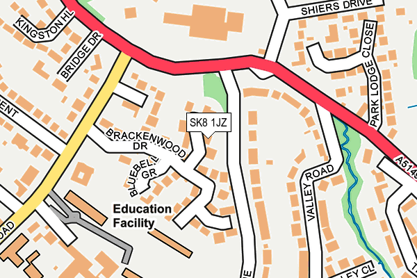 SK8 1JZ map - OS OpenMap – Local (Ordnance Survey)