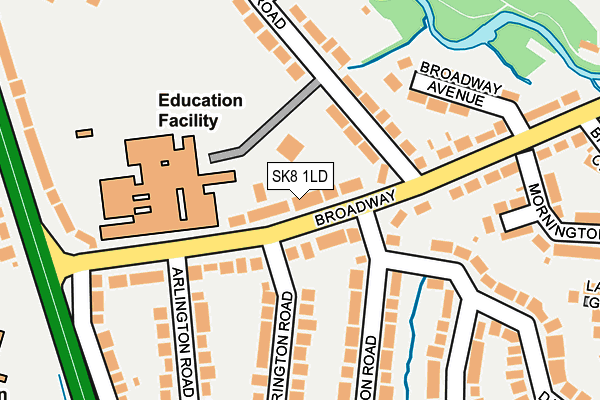 SK8 1LD map - OS OpenMap – Local (Ordnance Survey)
