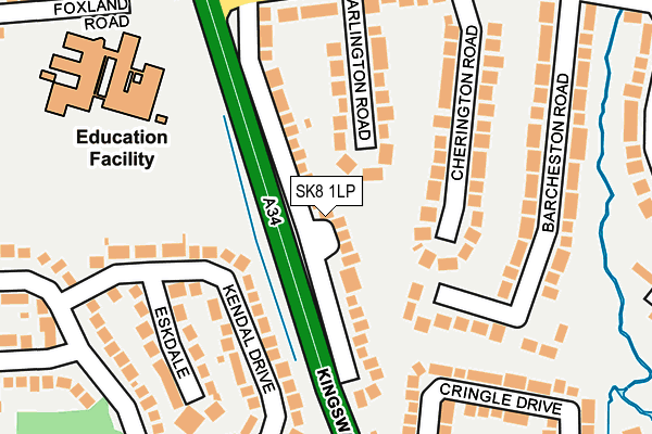 SK8 1LP map - OS OpenMap – Local (Ordnance Survey)