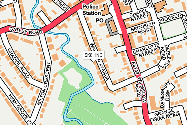 SK8 1ND map - OS OpenMap – Local (Ordnance Survey)