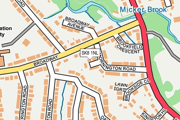 SK8 1NL map - OS OpenMap – Local (Ordnance Survey)