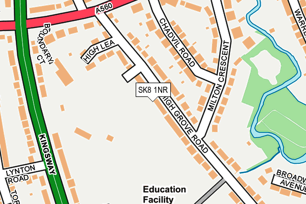 SK8 1NR map - OS OpenMap – Local (Ordnance Survey)