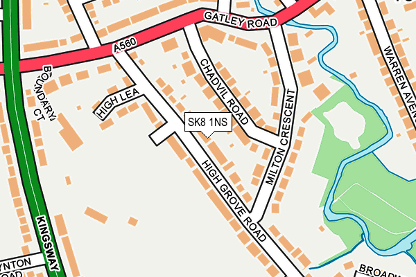 SK8 1NS map - OS OpenMap – Local (Ordnance Survey)