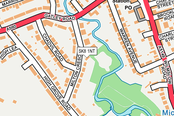 SK8 1NT map - OS OpenMap – Local (Ordnance Survey)