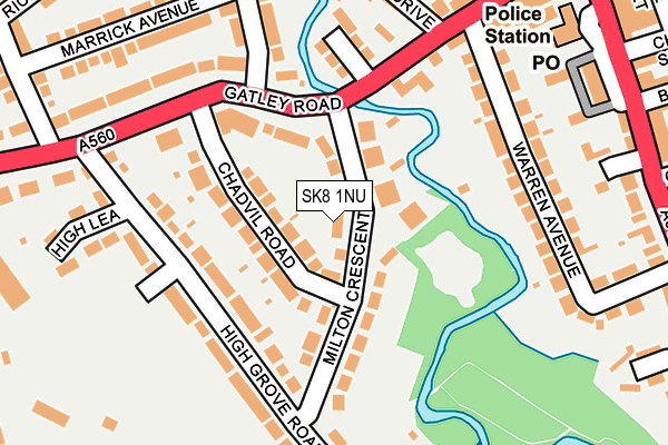 SK8 1NU map - OS OpenMap – Local (Ordnance Survey)