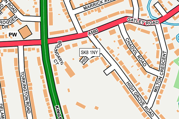 SK8 1NY map - OS OpenMap – Local (Ordnance Survey)