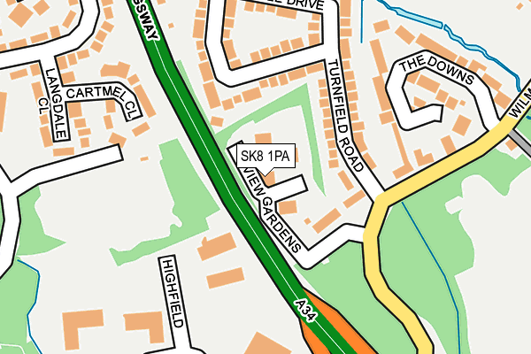 SK8 1PA map - OS OpenMap – Local (Ordnance Survey)