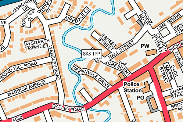 SK8 1PP map - OS OpenMap – Local (Ordnance Survey)