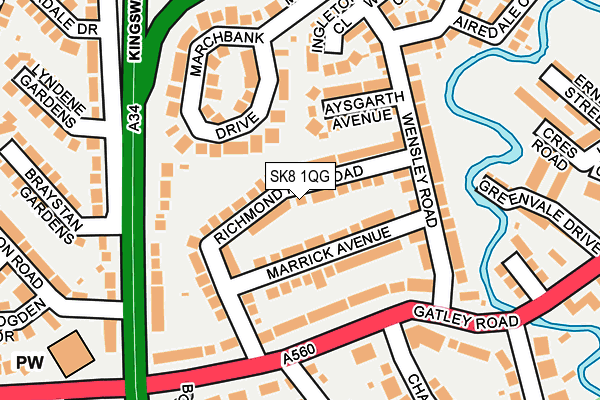 SK8 1QG map - OS OpenMap – Local (Ordnance Survey)