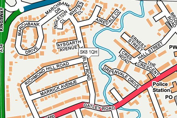 SK8 1QH map - OS OpenMap – Local (Ordnance Survey)