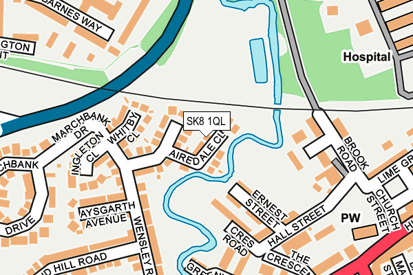 SK8 1QL map - OS OpenMap – Local (Ordnance Survey)