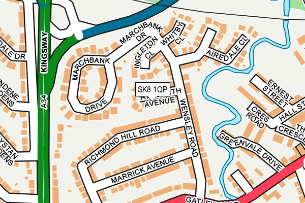 SK8 1QP map - OS OpenMap – Local (Ordnance Survey)