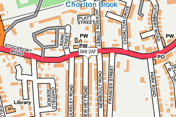 Map of PRESTIGE SERVICED ACCOMMODATION LTD at local scale