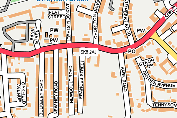 SK8 2AJ map - OS OpenMap – Local (Ordnance Survey)