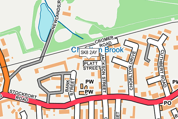 SK8 2AY map - OS OpenMap – Local (Ordnance Survey)