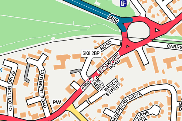 SK8 2BP map - OS OpenMap – Local (Ordnance Survey)