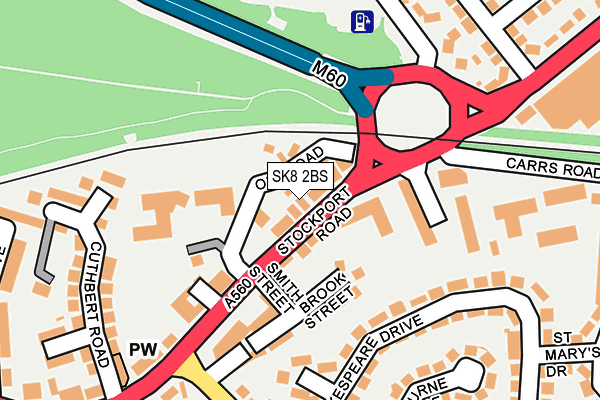 SK8 2BS map - OS OpenMap – Local (Ordnance Survey)