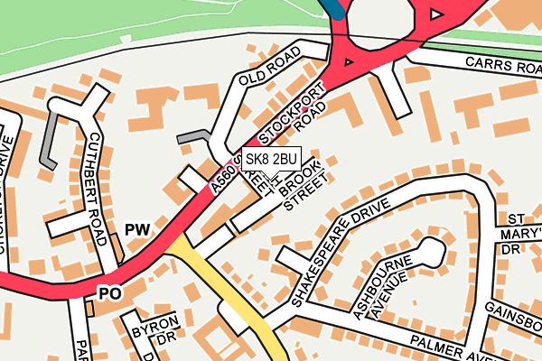 SK8 2BU map - OS OpenMap – Local (Ordnance Survey)