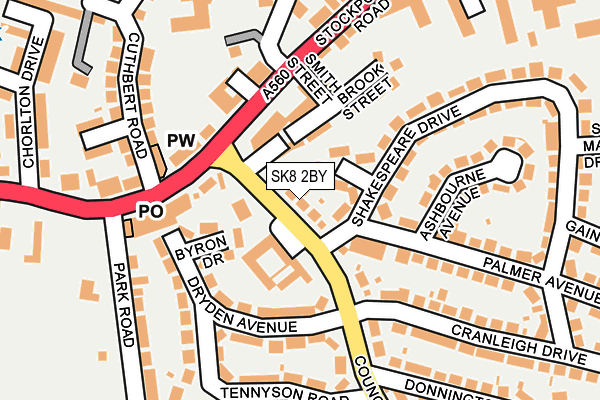 SK8 2BY map - OS OpenMap – Local (Ordnance Survey)