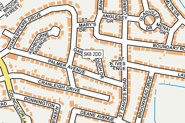 SK8 2DD map - OS OpenMap – Local (Ordnance Survey)