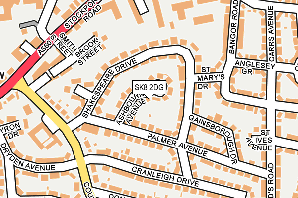 SK8 2DG map - OS OpenMap – Local (Ordnance Survey)