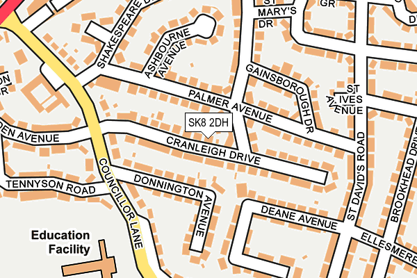 SK8 2DH map - OS OpenMap – Local (Ordnance Survey)