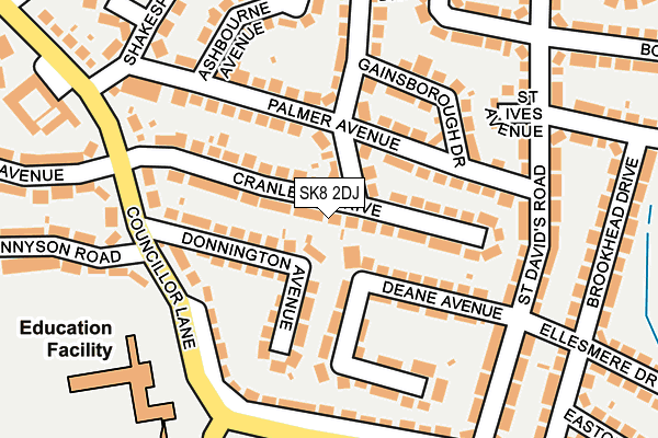 SK8 2DJ map - OS OpenMap – Local (Ordnance Survey)