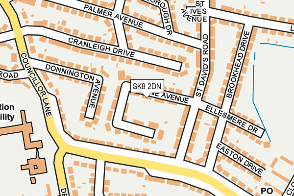 SK8 2DN map - OS OpenMap – Local (Ordnance Survey)