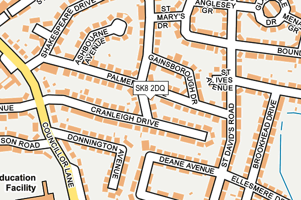 SK8 2DQ map - OS OpenMap – Local (Ordnance Survey)