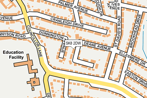 SK8 2DW map - OS OpenMap – Local (Ordnance Survey)