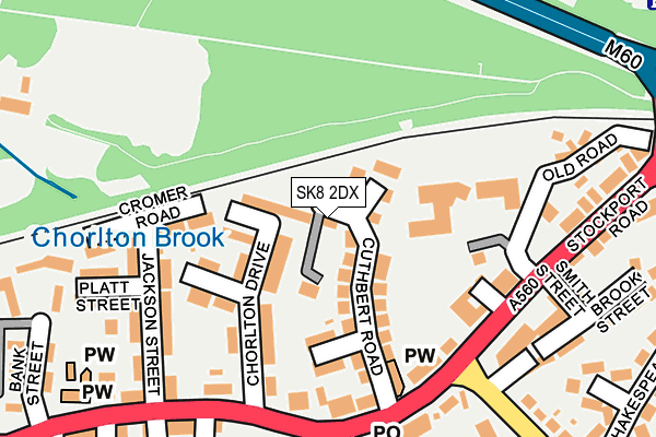 SK8 2DX map - OS OpenMap – Local (Ordnance Survey)