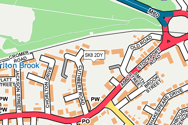 SK8 2DY map - OS OpenMap – Local (Ordnance Survey)