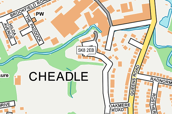 SK8 2EB map - OS OpenMap – Local (Ordnance Survey)