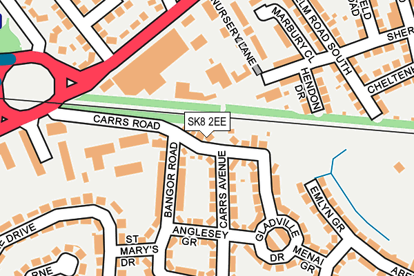 SK8 2EE map - OS OpenMap – Local (Ordnance Survey)