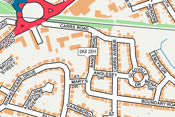 SK8 2EH map - OS OpenMap – Local (Ordnance Survey)