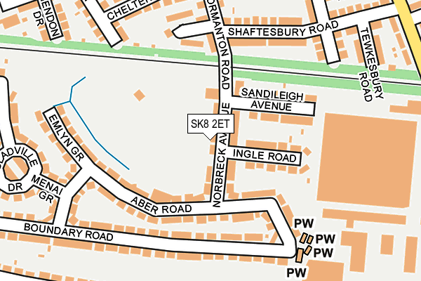 SK8 2ET map - OS OpenMap – Local (Ordnance Survey)